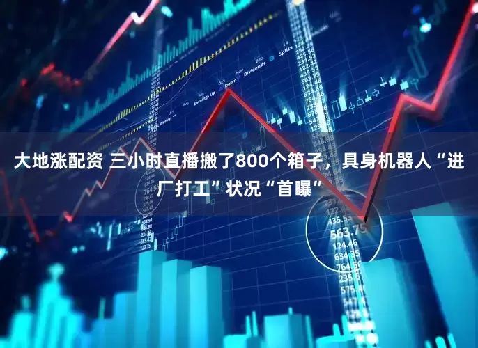 大地涨配资 三小时直播搬了800个箱子，具身机器人“进厂打工”状况“首曝”