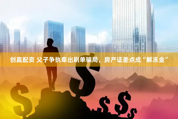 创赢配资 父子争执牵出刷单骗局，房产证差点成“解冻金”